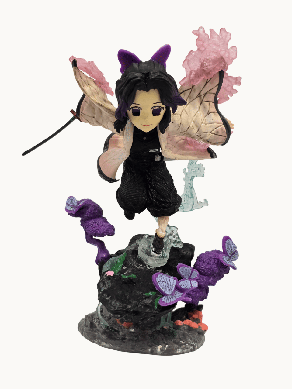 s1 Butterfly Shinobi Figure – 23 cm | With Display Base | PVC Anime Statue - Image 1