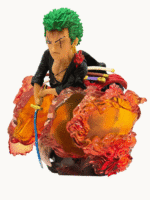 Green Swordsman Figure – Flame Slash Edition (28cm) | For Desk & Display - Image 3